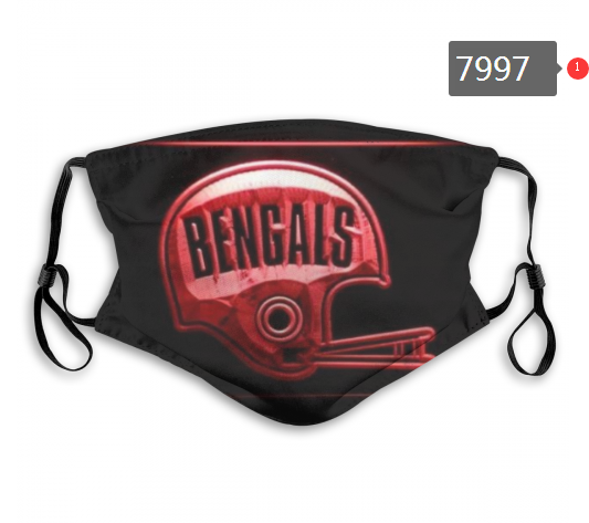 NFL 2020 Cincinnati Bengals Dust mask with filter->nfl dust mask->Sports Accessory